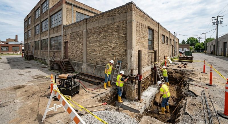 Building Foundation Repair in Irvington, KY