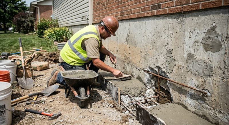 Concrete Foundation Repair in Harrison County, IN