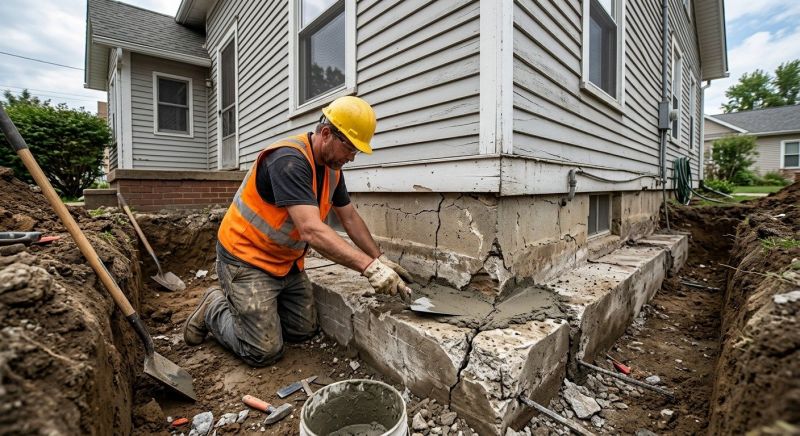 Concrete Foundation Repair in New Albany, IN