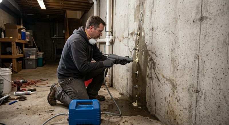 Cracked Foundation Repair in Taswell, IN