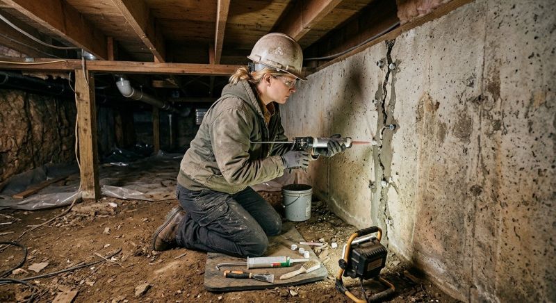 Crawlspace Foundation Repair in Leavenworth, IN