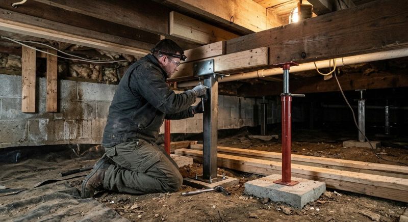 Crawlspace Structural Repair in Corydon, IN
