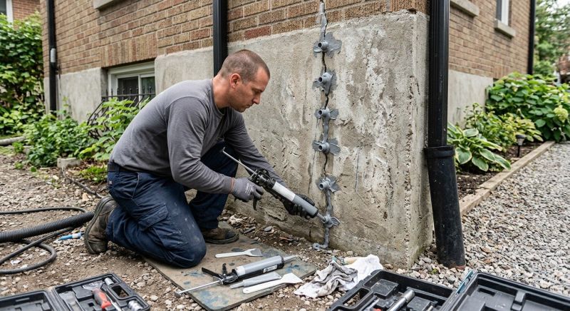 Foundation Crack Repair in Taswell, IN