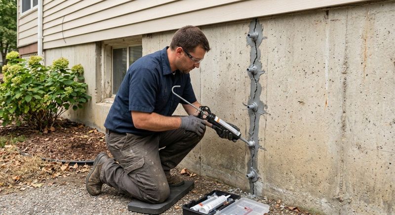 Foundation Crack Sealing in Corydon, IN