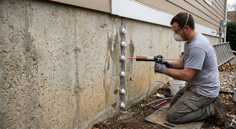 Foundation Crack Sealing in Corydon, IN