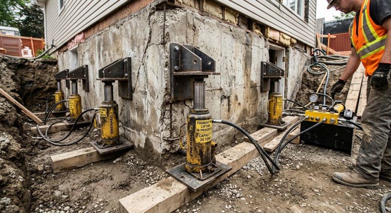 Foundation Jacking in Georgetown, IN