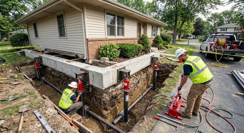 Foundation Jacking in Meade County, KY