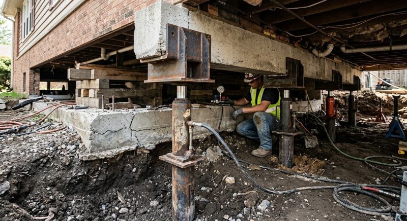 Foundation Lifting in Irvington, KY