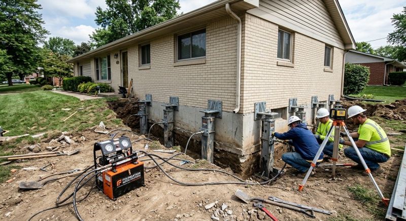 Foundation Pier Leveling in Corydon, IN