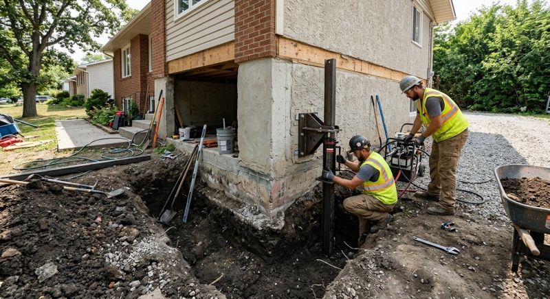 Foundation Pier Repair in Corydon, IN