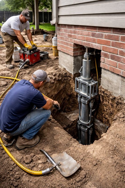 Foundation Pier Repair in Corydon, IN