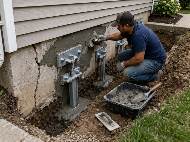 Foundation Pier Repair in Corydon, IN