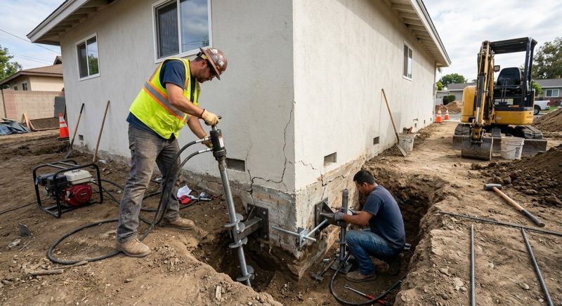 Foundation Stabilizing in Floyds Knobs, IN