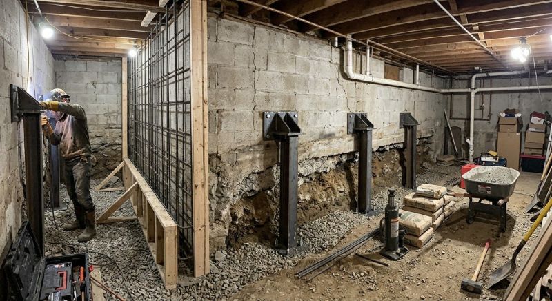 Foundation Stabilizing in Sellersburg, IN