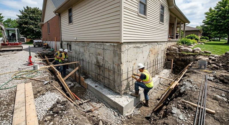 Foundation Strengthening in Corydon, IN