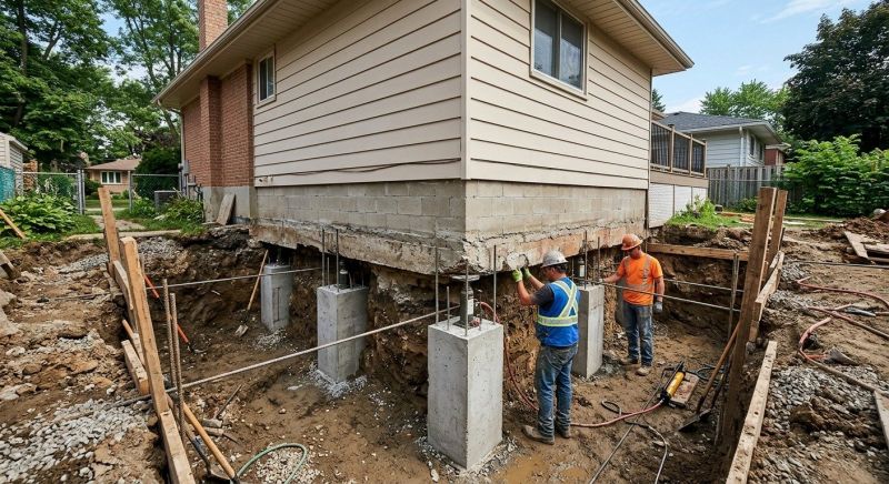 Foundation Underpinning in Corydon, IN