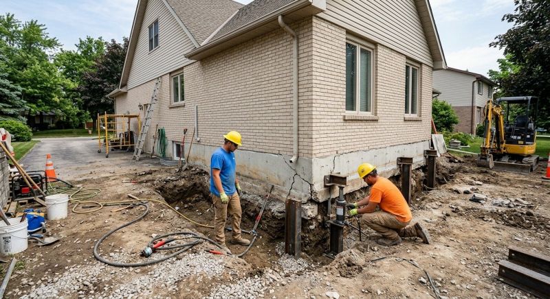 Helical Piers Installation in Corydon, IN