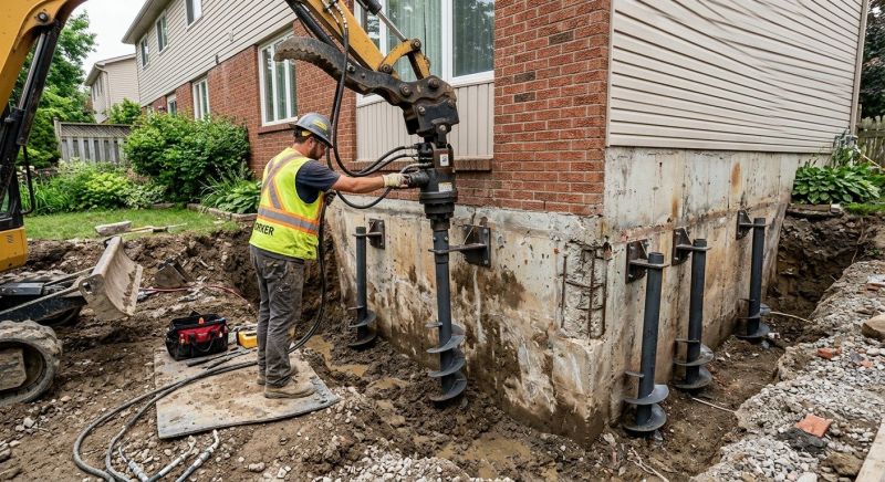Helical Pile Installation in Corydon, IN