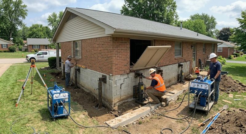 Home Foundation Leveling in Leavenworth, IN