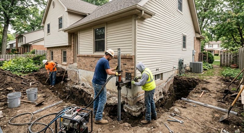 House Foundation Repair in Brandenburg, KY