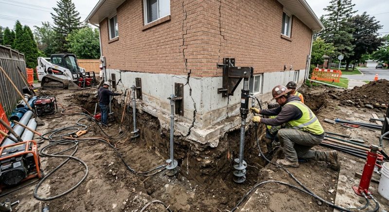 Sinking Foundation Repair in Brandenburg, KY
