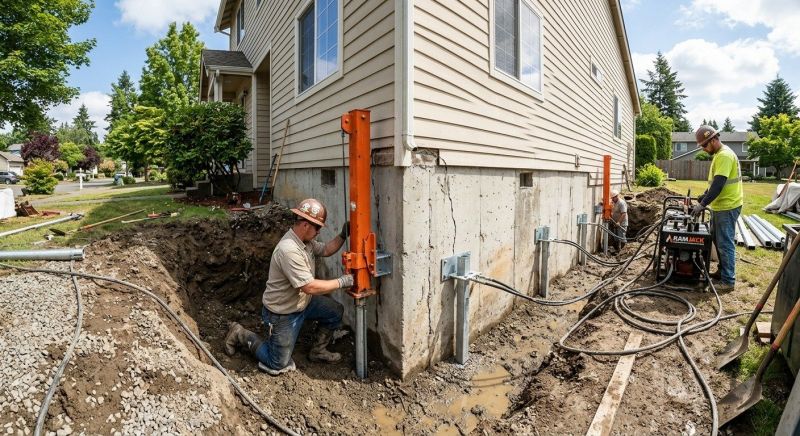 Sinking Foundation Repair in Crawford County, IN