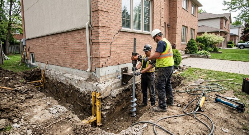 Sinking Foundation Repair in Floyds Knobs, IN